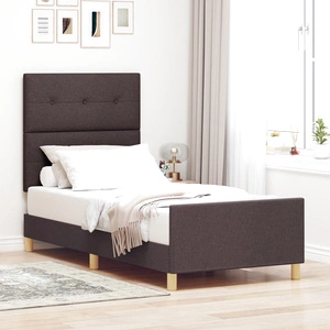 Дъбово легло с текстилна тапицерия 80x200 см