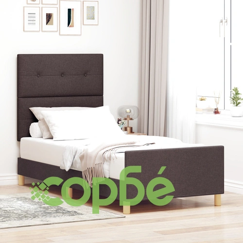 Дъбово легло с текстилна тапицерия 80x200 см ➤ топ цена ➤ sorbe.bg