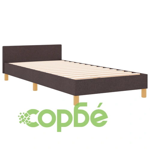 Дъбово легло с текстилна тапицерия 80x200 см ➤ топ цена ➤ sorbe.bg