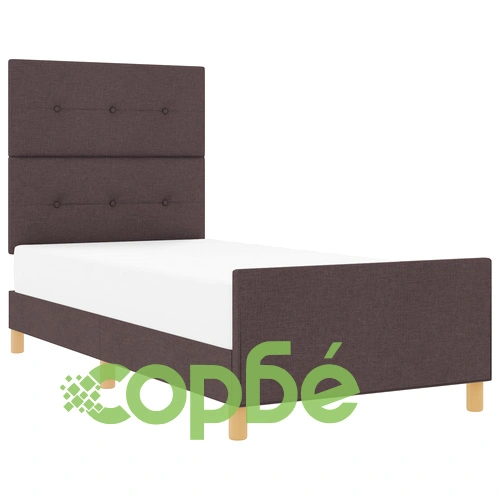 Дъбово легло с текстилна тапицерия 80x200 см ➤ топ цена ➤ sorbe.bg