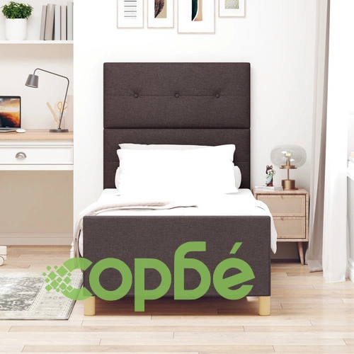 Дъбово легло с текстилна тапицерия 80x200 см ➤ топ цена ➤ sorbe.bg