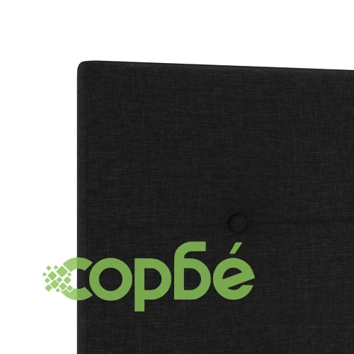Черно легло 140x190 см от плат с тапицирана табла и копчета ➤ топ цена ➤ sorbe.bg