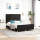 Луксозно Легло от Текстил в Черно 160x200 см с Дървена Рамка