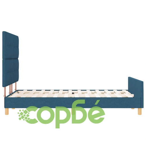 Елегантно Легло от Тъкан с Размери 160x200 см в Синьо ➤ топ цена ➤ sorbe.bg