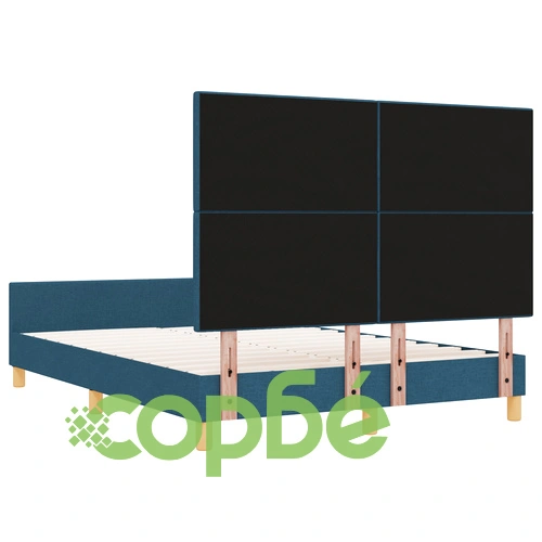 Елегантно Легло от Тъкан с Размери 160x200 см в Синьо ➤ топ цена ➤ sorbe.bg