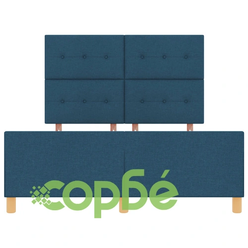 Елегантно Легло от Тъкан с Размери 160x200 см в Синьо ➤ топ цена ➤ sorbe.bg