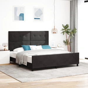 Черно кадифено легло 180x200 см с MDF рамка