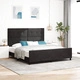 Черно кадифено легло 180x200 см с MDF рамка