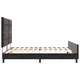 Черно кадифено легло 180x200 см с MDF рамка