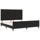 Черно кадифено легло 180x200 см с MDF рамка