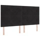 Черно кадифено легло 180x200 см с MDF рамка