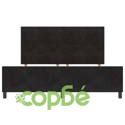 Черно кадифено легло 180x200 см с MDF рамка ➤ топ цена ➤ sorbe.bg