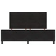 Черно кадифено легло 180x200 см с MDF рамка