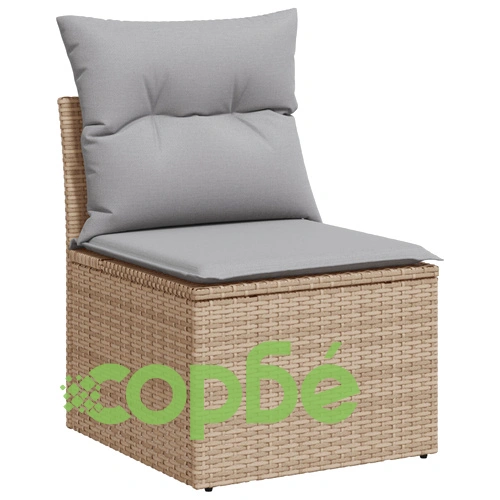 Комплект градински диван от 5 части с възглавници - черен полиратан ➤ топ цена ➤ sorbe.bg