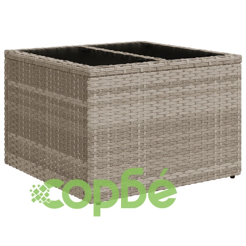 6-Частен Градински Диван Комплект от Полиротан в Сив Цвят с Възглавници ➤ топ цена ➤ sorbe.bg