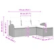 Комплект градински диван от 4 части с възглавници - Светло сив, Полиестер и Ратан