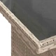 Градински комплект мебели 5 части полиратан светлосив 100x55x73 см