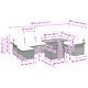 Градински диван комплект от 9 части - Сив Полиратан за 8 души