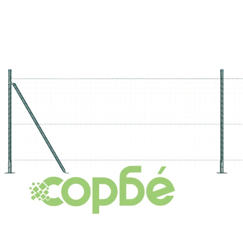 Стълбове за ограда от бетон - Комплект 26 броя, Зелени, 3.2 x 3.2 x 110 см ➤ топ цена ➤ sorbe.bg