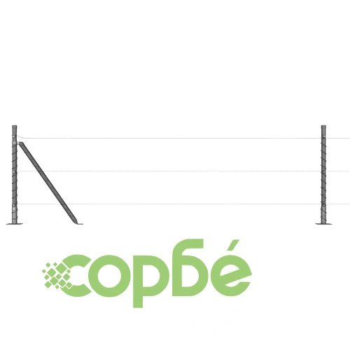 Комплект Постове за Ограда от Бетон - 52 бр., Сиви, 3.2 x 3.2 x 50 см ➤ топ цена ➤ sorbe.bg