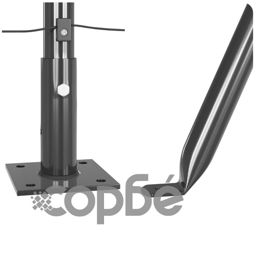 Комплект оградни стълбове - 104 части от бетон и метал, сиви, 3.2 x 3.2 x 78.5 см ➤ топ цена ➤ sorbe.bg