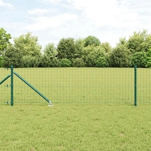 Еврофенс с шипове, 50 x 0,4 м, поцинкована стомана, зелен
