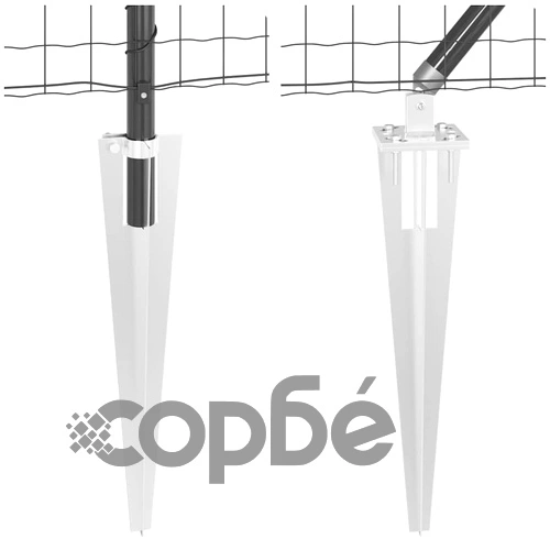 Евро ограда с колчета сива 0.6 x 50 м галванизирана стомана ➤ топ цена ➤ sorbe.bg