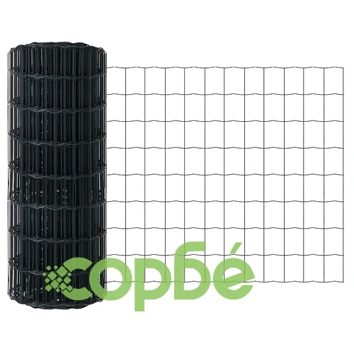 Евро ограда с колчета 0.4 x 50 м стомана сив цвят ➤ топ цена ➤ sorbe.bg