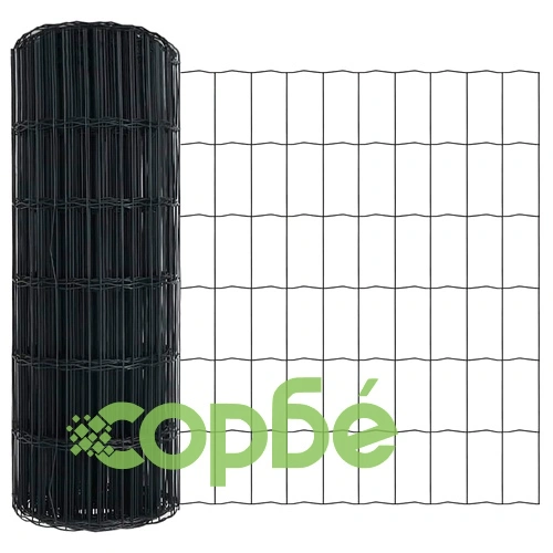 Евро ограда с колчета 0.4 x 50 м поцинкована стомана сива ➤ топ цена ➤ sorbe.bg