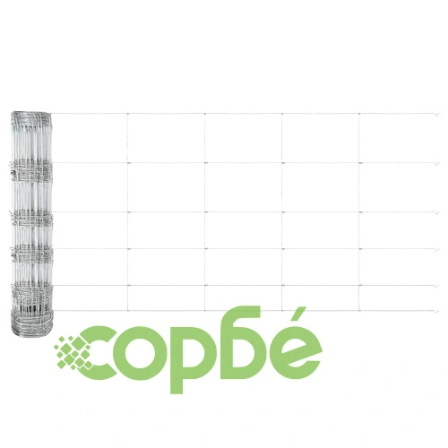 Ограда за пасища от поцинкована стомана 100 x 0.8 м сребриста ➤ топ цена ➤ sorbe.bg