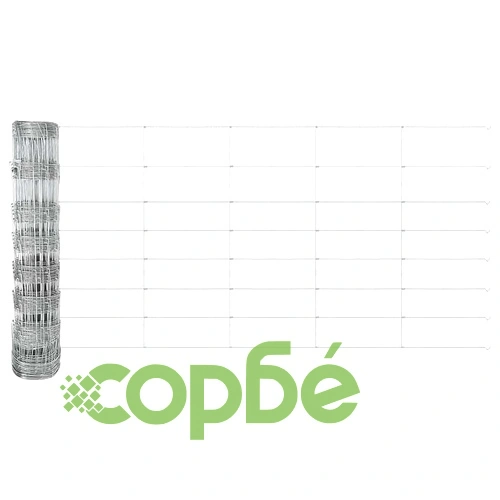 Ограда за пасища от поцинкована стомана 100 x 0.8 м сребриста ➤ топ цена ➤ sorbe.bg