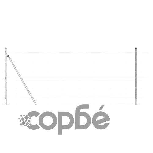 Ограда за пасища от поцинкована стомана 100 x 1 м сребриста ➤ топ цена ➤ sorbe.bg