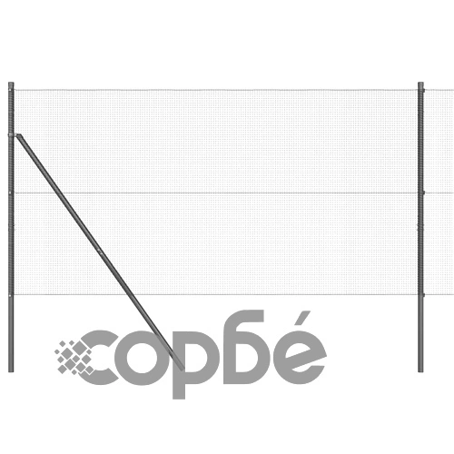 Стоманена ограда с колчета сива 1x100 м с 44 стълба ➤ топ цена ➤ sorbe.bg