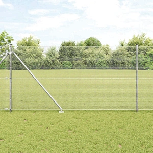 Ограда от заварена мрежа с 13 колчета 1.4 x 50 m поцинкована стомана