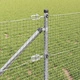 Заварена телена ограда с 13 колчета 0.4x100 м поцинкована стомана