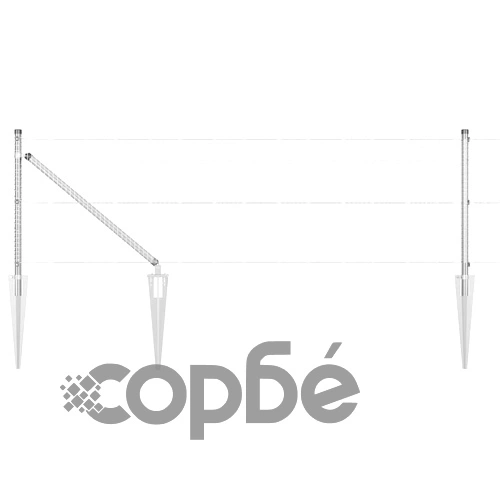 Оградна мрежа с 13 колчета 0.6 x 100 м поцинкована стомана ➤ топ цена ➤ sorbe.bg