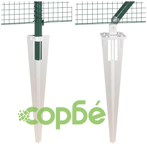 Оградa с колчета от стомана зелена 1.5 x 25 м с 13 стълба ➤ топ цена ➤ sorbe.bg