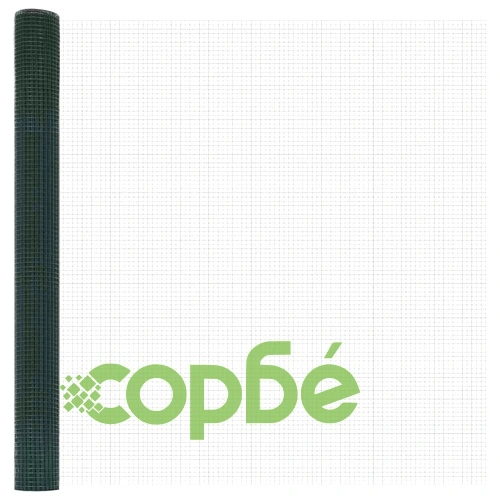 Заварена телена ограда с 13 броя колчета, 50 x 1,5 м, PVC-покрита стомана, зелена ➤ топ цена ➤ sorbe.bg