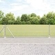 Заварена оградна мрежа с 8 ъглови стълба, поцинкована стомана, 100 x 0,6 м, сребриста