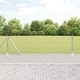 Заварена телена оградна мрежа с бетонови основи, поцинкована стомана, 100 x 0,6 м, сребрист
