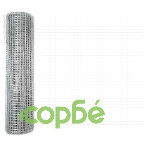 Заварена телена оградна мрежа с бетонови основи, поцинкована стомана, 100 x 0,6 м, сребрист ➤ топ цена ➤ sorbe.bg