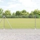 Заварена оградна мрежа с бетонови основи, 100 x 0,8 м, стомана, сребриста