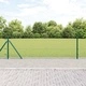 Заварена телена оградна мрежа с бетонови основи 100 x 0,4 м, стомана, зелена