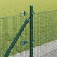 Заварена оградна мрежа с бетонова основа 100 x 0,5 м, стомана, зелена