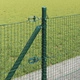 Заварена оградна мрежа с основа 100 x 0,5 м, стомана, зелена