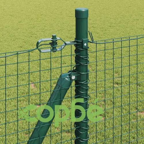 Стоманена ограда с колчета зелена 0.8 x 100 м с 44 стълба ➤ топ цена ➤ sorbe.bg