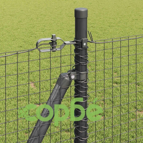 Заварена стоманена ограда с колчета сив 0.8 x 50 м ➤ топ цена ➤ sorbe.bg