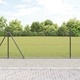 Стоманена ограда с колчета сива 1.4x50 м с PVC покритие