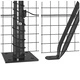 Стоманена ограда с колчета сива 1.4x50 м с PVC покритие