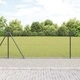 Заварена телена оградна мрежа с бетонова основа, стомана, 100 x 0,8 м, сиво